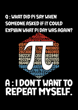 Pi Day Joke with Pi Symbol