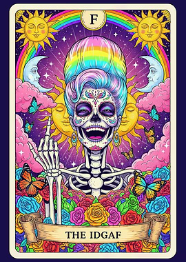 The IDGAF Tarot Card Illustration