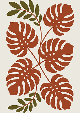 Monstera Leaves Art Print