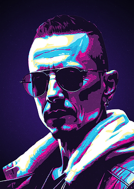 Chester Bennington Pop Art Portrait
