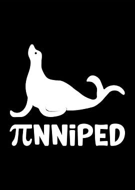 Pinniped Pun Design Pi Day