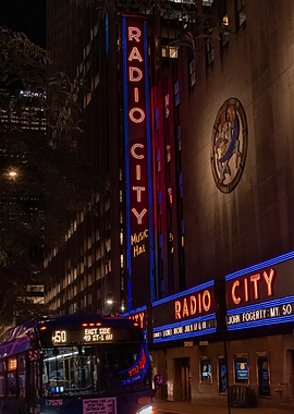 Radio City Music Hall at Night
