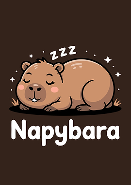 Napybara: Sleeping Capybara Pun