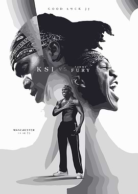 KSI vs Tommy Fury Fight Poster