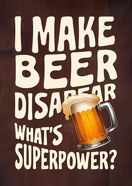 I Make Beer Disappear Artwork