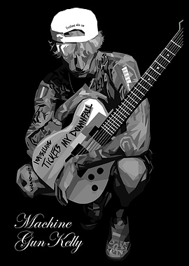 Machine Gun Kelly Guitar Art