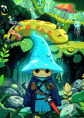 Mushroom Adventurer Enchanted Forest