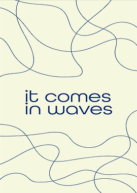 It Comes in Waves Abstract Art