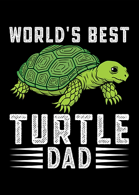 World's Best Turtle Dad Illustration
