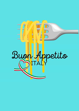 Buon Appetito Italy Pasta Fork