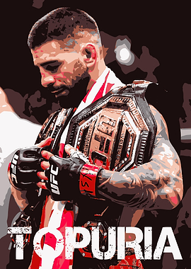 Ilia Topuria UFC Champion Art