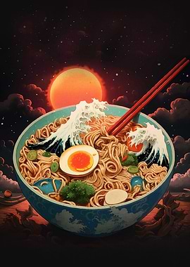 Surreal Ramen Bowl
