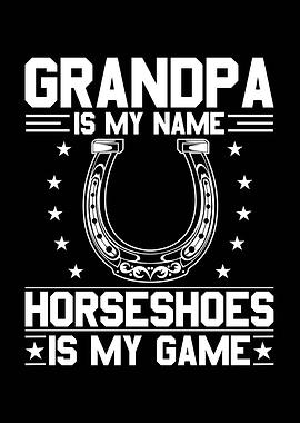 Grandpa Horseshoe Game