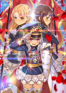 Girls in Military Uniforms