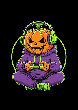 Pumpkin Gamer Halloween