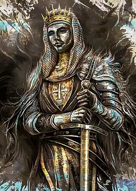 King Baldwin Armor with Sword