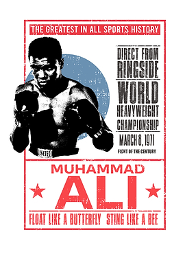 Muhammad Ali Boxing Poster