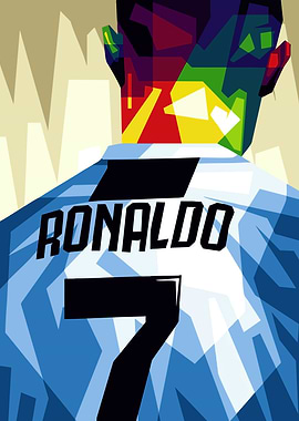 Cristiano Ronaldo Pop Art Illustration