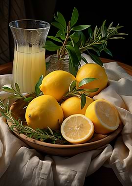 Lemon Still Life and Juice
