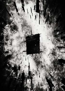 Black and White Explosion