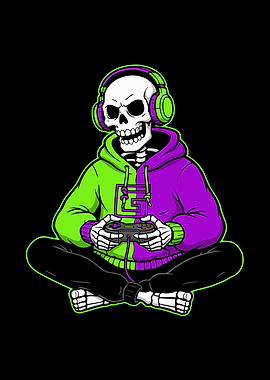 Skeleton Gamer Halloween