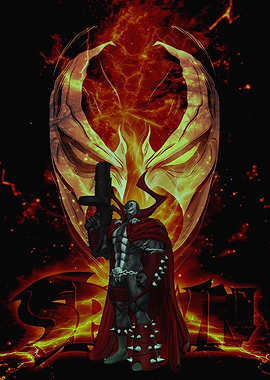Spawn Comic Book Character Illustration