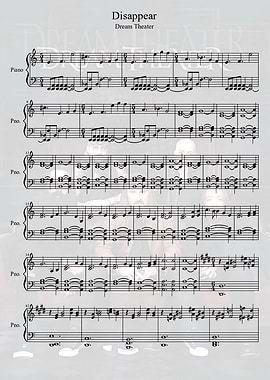 Dream Theater Disappear Sheet Music