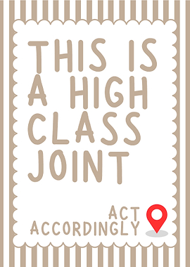 High Class Joint Funny Text Art