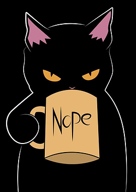 Grumpy Cat with Nope Coffee Mug