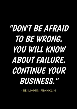 Inspirational Quote by Benjamin Franklin