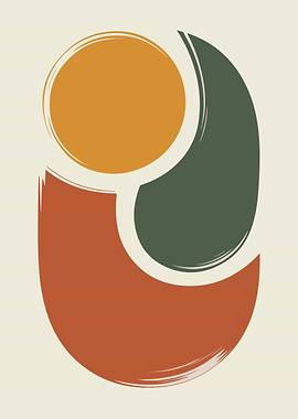 Abstract Geometric Shapes Art Print