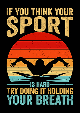 Swimming Sport Hard Holding Breath