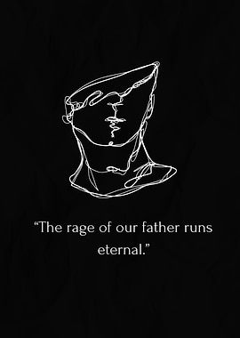 Minimalist Sculpture Line Art with Quote