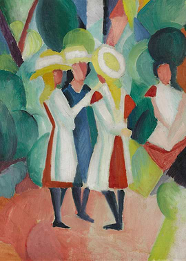 People in the Park Painting