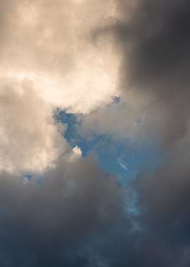 Dramatic Clouds and Blue Sky