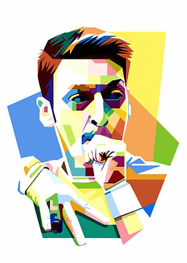 Colorful Portrait of Mesut Özil