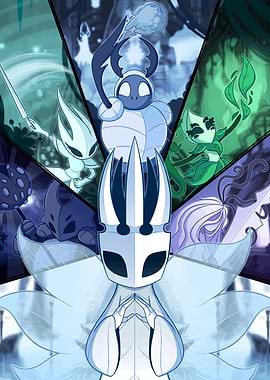Hollow Knight characters collage