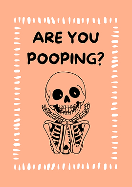 Funny Skeleton Halloween Question Art