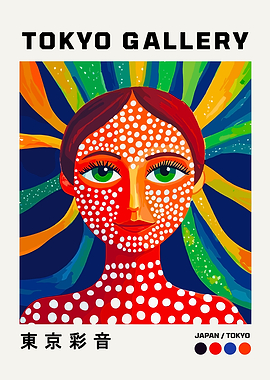 Tokyo Gallery Abstract Portrait Art