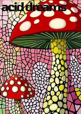 Acid Dreams Mushroom Mosaic