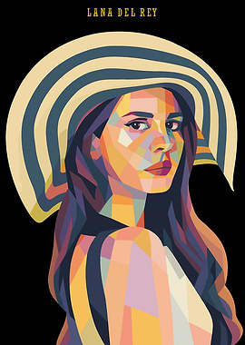 Lana Del Rey Pop Art Portrait