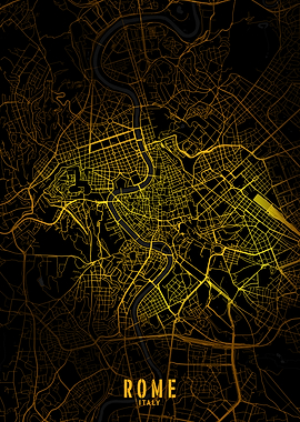 Rome Golden City Map