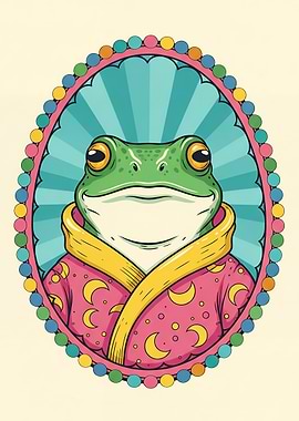 Frog Sorcerer in Moonlit Robe