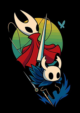 Hollow Knight and Hornet Illustration