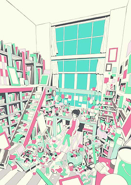 Artist's Studio with Girl Painting