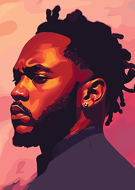 Kendrick Lamar Digital Art Portrait