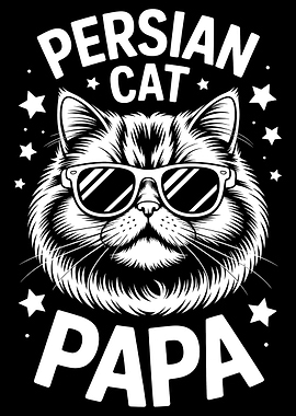 Persian Cat Papa Graphic
