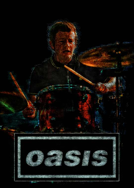 Oasis drummer performance