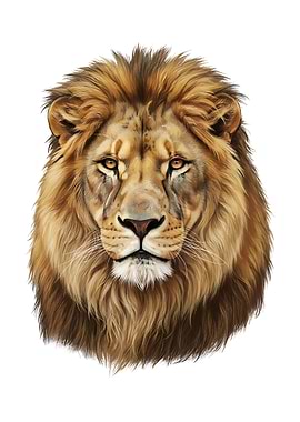 Lion Head Portrait