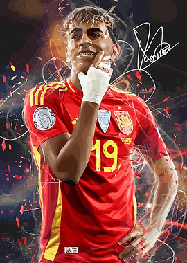 Lamine Yamal Spain National Team Portrait